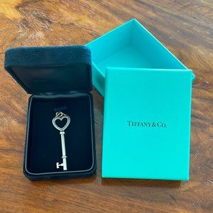 Tiffany Heart Key Large 2”. No Chain